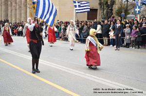 096- Rhodes- Defile Dodecanese grec